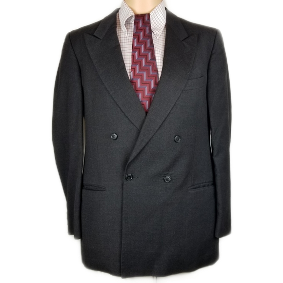 Vtg Giorgo Armani Blazer Charcoal Marshall Fields - Picture 2 of 8